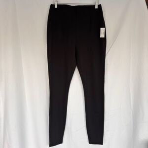 NWT -Maurices Ponte Skinny Ankle Pants, Black, Mid Rise, Pull On, Small Long​​​​